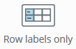 Tables - row labels only element icon